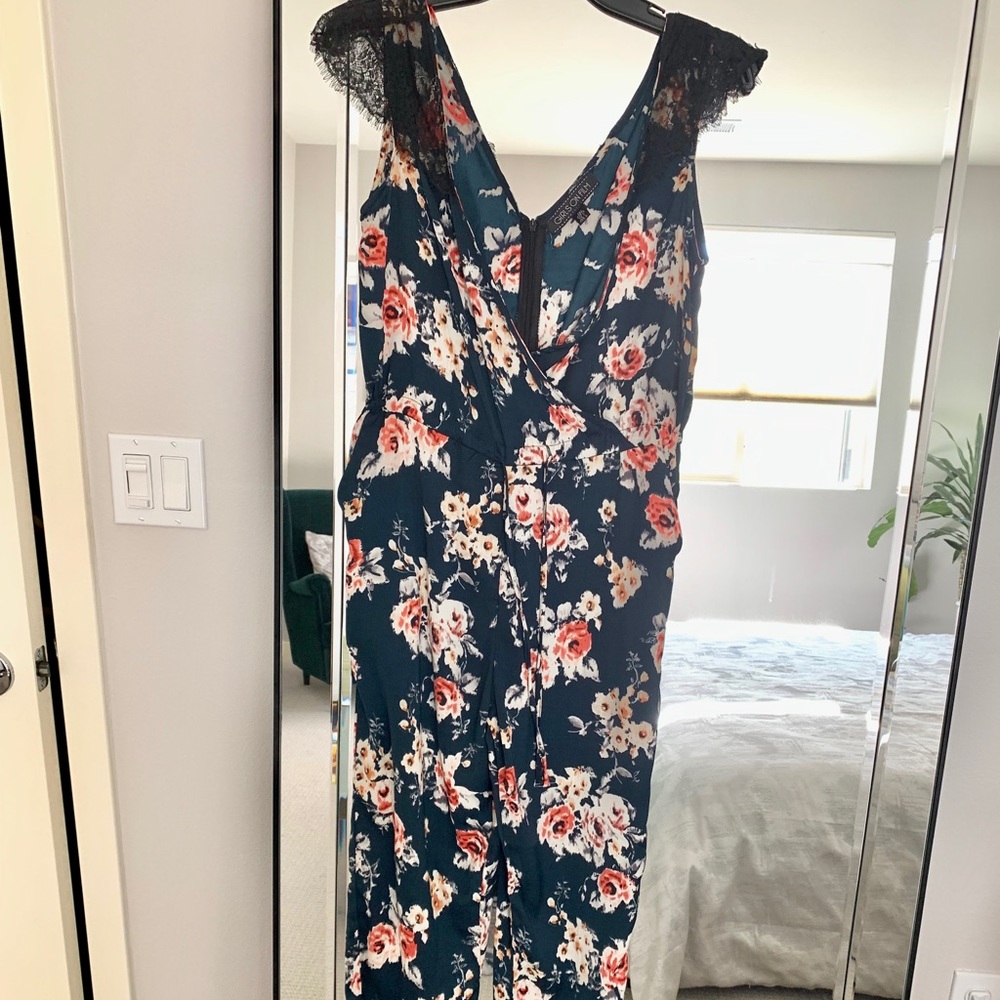 Floral jumpsuit sz 2